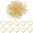 thumbnail image 1 of HUGFEGWE 100 Pcs Metal Paper Clips, Mini Love Heart Shaped Paper Clips Bookmarks, Small Paperclips Clamps with Clear Box, Heart Paperclips for Photos Document Notes Organizing (Gold) AZ824-7364, 1 of 8