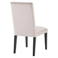 thumbnail image 6 of Modway Catalyst 19.5" Modern Velvet Dining Side Chairs in Black/Pink (Set of 2), 6 of 9