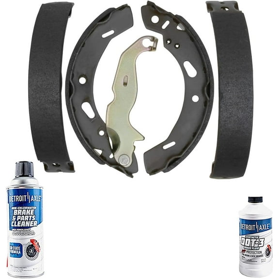 Detroit Axle - Rear Premium Brake Shoes Kit Replacement for 2011-2019 Ford Fiesta - 4pc Set