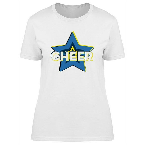 Cheer And Big Star T-Shirt Women -Image by Shutterstock, Female Medium