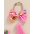 thumbnail image 5 of Bagilaanoe Newborn Baby Girl Summer Rompers Sunflower Print Sleeveless Bodysuits + Headband 3M 6M 12M 18M Infant One Piece Jumpsuit, 5 of 7