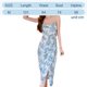 thumbnail image 2 of Vestido de mujer sin mangas con tirantes finos y estampado floral con abertura lateral alta y volantes Adepaton BST3010184-2, 2 of 7