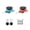 Blue Red 2Pack, variant on for Joy con Joystick Replacement 2 Pack for Switch 2, Replacement Joy-Stick Thumb Stick for Switch 2 for Joycon 2 (L)/(R) Blue/Red, Left/Right Joystick with Thumbstick Grips & Screws (Blue/Red 2Pack)