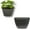 Gray, variant on 12 Inch Wall Planter with Self-Watering Grid – Indoor & Outdoor Use, BPA-Free, UV-Resistant, Perfect for Flowers, Vegetables, and Herbs – Terracotta