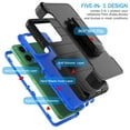 thumbnail image 6 of For Motorola Moto G Power 5G 2025 Case with Built-in Screen Protector and Belt-Clip Holster, Tekcoo Military Grade Shockproof Rugged Phone Case Kickstand Hard Cover for Moto G Power 5G 2025 - Blue, 6 of 11