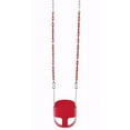 thumbnail image 1 of Swingan High Back Full Bucket Child Swing Seat with Vinyl Coated Chain, Red, 1 of 6
