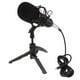 thumbnail image 2 of Micrófono de condensador para podcasting de computadora, , grabación de , Skype, Stream, Broadcasting con soporte para de mes Negro, 2 of 9
