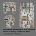 thumbnail image 4 of 4PCS/Set Rustic Daisy Shower Curtain Sets, Waterproof Fabric Bath Curtain, Vintage Farm Floral on Rustic Panel Wood Board Bathroom Decor, Non-Slip Bathroom Mat Bath Mat Toilet Rug, Horseshoe, 4 of 7