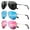 Black/Ice Blue/Pink, variant on Polarized Aviator Sunglasses for Men Women Driving Fishing Golf Sun Glasses with UV Protection(Black/Blue/Red-3Pack)