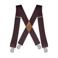 thumbnail image 1 of Tirantes para Hombres en Forma de x 5 cm de Ancho Pantalones Casuales Tirantes Clips Muy Fuertes Tirantes Anchos elásticos para Orquesta de Graduación Marrón Fernando tirantes para hombre, 1 of 7