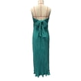 thumbnail image 6 of Bnwani Long Summer Dresses for Women,Summer Dresses for Women,Bandeau,Pleated,Side Split,Solid,Green,M, 6 of 7