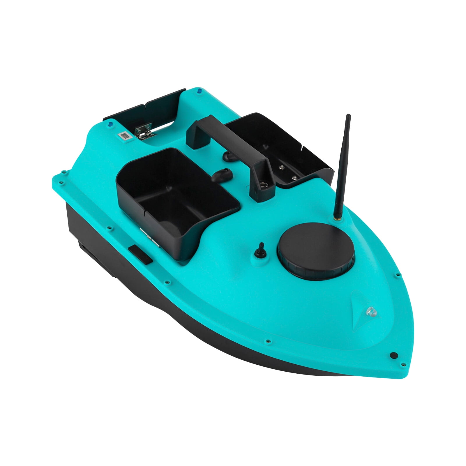 Fishing Bait Boat 500m RC, Rechargeable Battery Powered Bait Boat with LED Light for Fishing