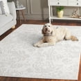 thumbnail image 3 of SAFAVIEH Saylor Zeke Botanical Area Rug, Ivory, 6'3" x 6'3" Square, 3 of 11