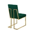 thumbnail image 5 of Meridian Furniture Pierre 19.5"H Velvet Dining Chair in Green (Set of 2), 5 of 5