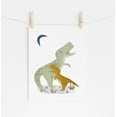 thumbnail image 4 of dinosaur wall decor, dinosaur art prints, dinosaur wall art, dinosaur nursery decor, Set of 3 UNFRAMED 11x14'', 4 of 6