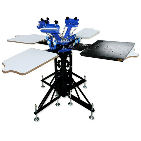 Techtongda 3 Color 4 Station Floor Type Screen Printer with Flash Dryer