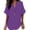 Purples-shirts, variant on Aezemi Women V Neck Flowy Shirts Tunic Fashion Short Sleeve Outdoor Lightweight Tunics Tops Summer Beach Vacation Comfy Casual Curved Hem Tees XL
