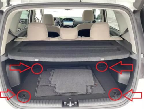 Organizador de carga de malla EACCESSORIES EA para Kia Soul 2020-2023, estilo piso para hatchback, almacenamiento premium para vehículo 7
