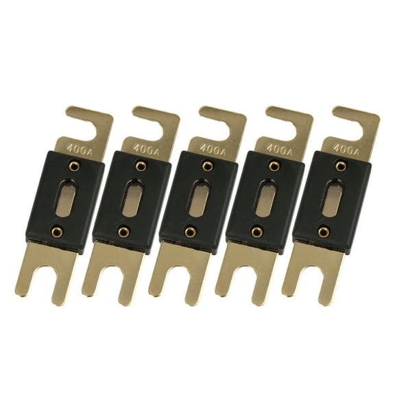 ANL Fuse 5 Pcs 400 Amp Gold Tone Plated for Car Audio Video Stereo