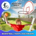 thumbnail image 3 of Sportspower Super Saucer Metal Swing Set with Basketball Hoop, Saucer Swing, Sling Swing, 5-ft Slide with Lifetime Warranty, & Bonus Anchor Kit, 3 of 7