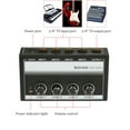 thumbnail image 3 of Channel MH400 Ultra Low-Noise 4-Channel Line Mixer Mini Audio Mixer with 1/4-inch TS Inputs & Output Volume Control for Guitars Bass Keyboards, 3 of 7