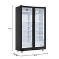 thumbnail image 3 of 47 in. Commercial 2 Door Merchandiser Refrigerator, With 2 Full Glass Doors, 30 Cu. Ft., 3 of 12