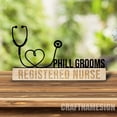 thumbnail image 3 of Craftnamesign Custom Wooden Nurse Desk Name Plate, Nurse Metal Nameplate, Nurse Office Decor, 3 of 5