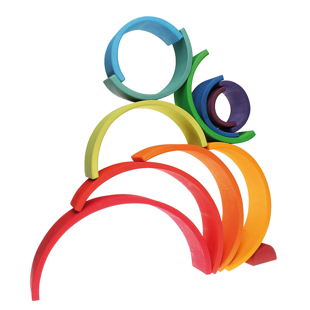 nesting rainbow block set