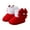 b-Red, variant on Baby Girl Boy Booties Fleece Lining Winter Ankle Snow Boots Toddler First Walker Crib Shoes for Little Big Kids