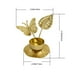 thumbnail image 3 of Candelabros De Metal Candelabro de metal amarillo de 9,5 x 9,5 x 7,5 cm, centro de mesa navideño para cena romántica a la luz de las velas (1 unidad) Rkxzt, 3 of 8