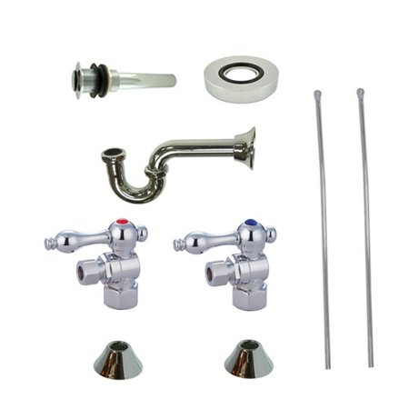 UPC 663370141447 product image for Kingston Brass CC43101VKB30 Traditional Plumbing Sink Trim Kit with P Trap for V | upcitemdb.com