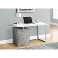 thumbnail image 2 of Pemberly Row Contemporary Wood Reversible Pedestal Computer Desk in Gray, 2 of 5