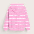 thumbnail image 5 of ATOGUTA Girls Sweatshirts Striped Pullover Top Hoodie Kids Long Sleeve Sweatshirts with Pockets Size 3T-14, Pink, 5 of 5