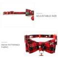 thumbnail image 5 of Pet Bell Collar, Christmas Snowflake Bowknot Adjustable Collar Neck Strap for Dog Cat 1PC/2PCS, 5 of 7