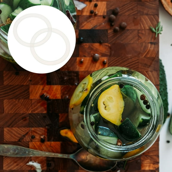 MERRYHAPY Silicone Sealing for Wide Mouth Canning Lids, 20 Pieces, Food Grade Gaskets for Jars