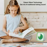 KOYPTL 60 Minute Visual Timer with Pause Function Cute Silent Timer with Rainbow for Classroom Teaching Task Kitchen 60 Minute Countdown Time Management for ADHD Aults Office Desk White