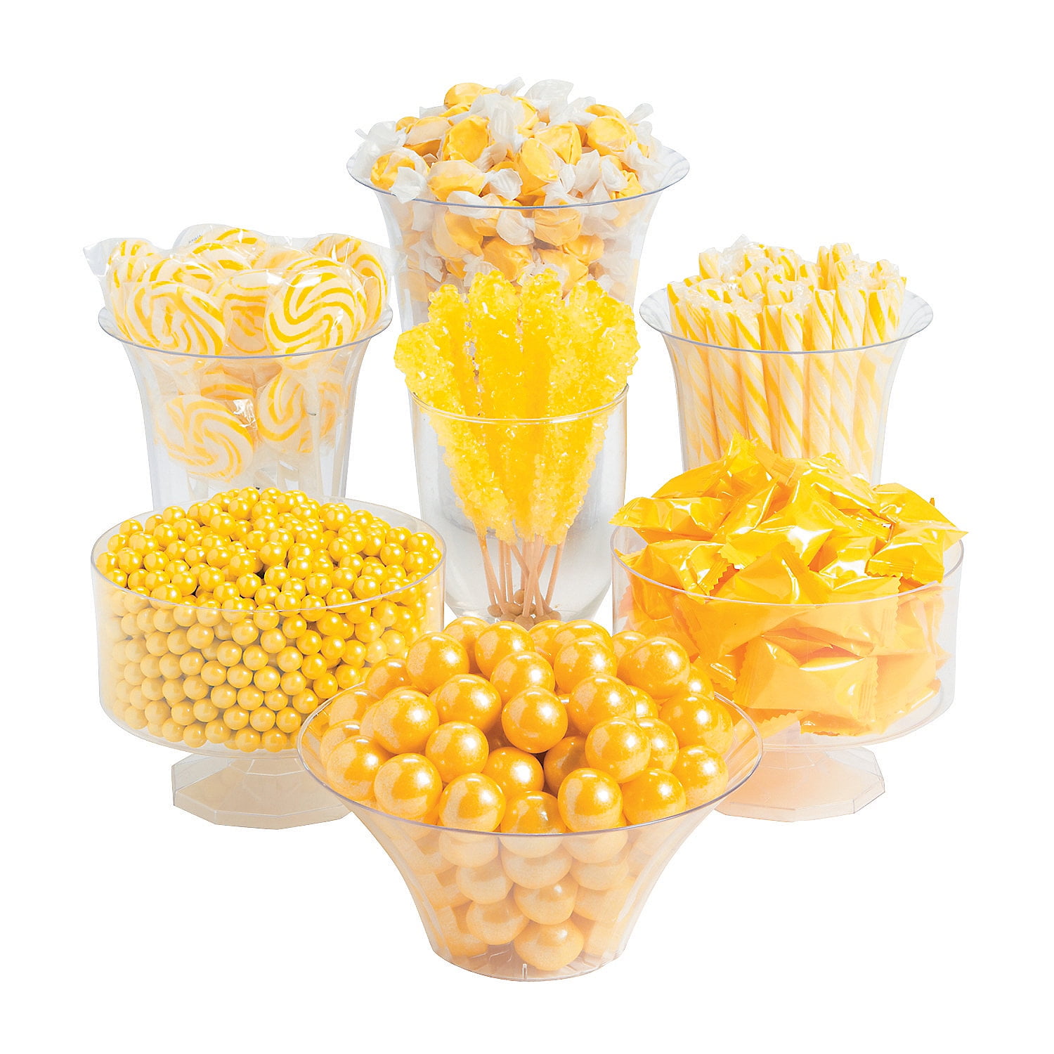 Yellow Candy Buffet Assortment, Edibles, Wedding, 1 Pieces