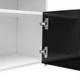 thumbnail image 4 of 145 Modern 57" TV Stand Matte Body High Gloss Fronts with 16 Color LEDs, 4 of 9
