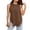 #04 Coffee 【One to Wear, One to Wash, One to Spare.】, variant on Women's Casual Solid Color Round Neck Sleeveless Base Top Shirts Blouses, Soft Stretch Everyday Essential Tank Tops Camisoles for Casual Daily Wear Loungewear Vacation Outfits