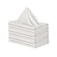 thumbnail image 2 of 10 servilletas de satén para mesa de 18,90 x 18,90 pulgadas para bodas y fiestas. Blanco, 2 of 9
