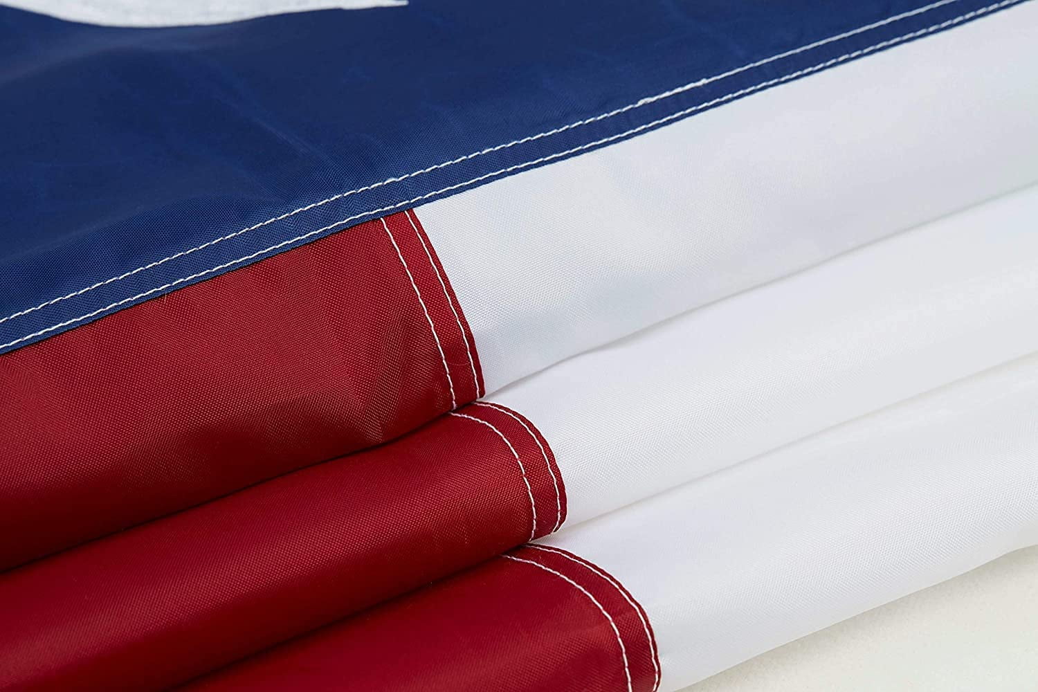 Texas Flag 6x10 Feet Embroidered Star Sewn Stripes Outdoor Heavy Duty 250D Oxford Nylon Flags Vivid Color - Canvas Header Brass Grommets and 4 Stitch Hemming USA Flag