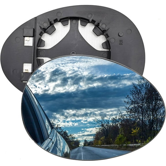 Mirror Glass Replacement Passenger Right Side Mirror Heated with Backing Plate For Mini Cooper 2007 2008 2009 2010 2011 2012 2013 2014 2015, Replace 51162755626