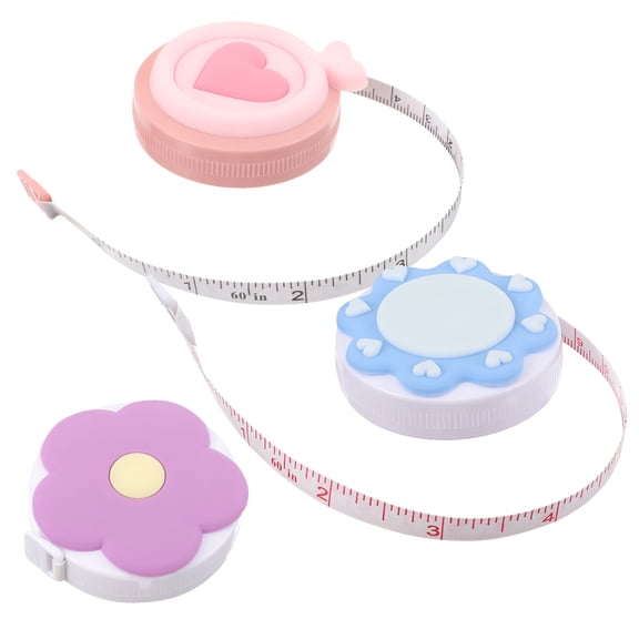 ACDANC 3 pcs Mini Retractable Cute Body Measurement Measuring Tape