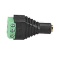 thumbnail image 3 of Adaptador de conector de audio y video de terminal de tornillo hembra de 3.5mm verde para sistema de cámara de seguridad CCTV, 3 of 3