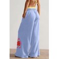 thumbnail image 3 of TinyCribz Women's Floral Wide Leg Pants – Drawstring Elastic Waist XL, 3 of 5