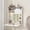 White, variant on Solidee Floating Vanity with Mirror & Lights White Wall Mounted Makeup Set,Farmhouse Dressing Table for Tiny Space
