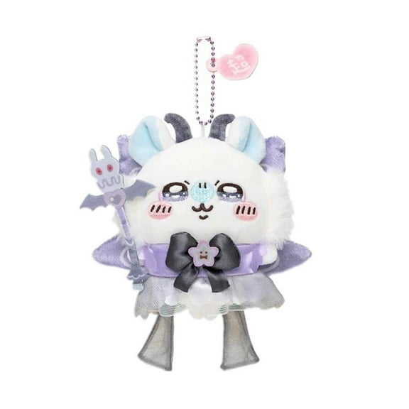 Amefoy Chiikawa Plush Keychain,Soft Stuffed Animal Doll Toy with Cute Bow, Wand & Chain for Kids, Girls, Bags, Gifts