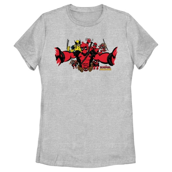 Women's Marvel: Deadpool & Wolverine Group Photo Graphic T-Shirt