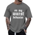 thumbnail image 3 of Razzly Men's T Shirts Funny Graphic Print Casual Short Sleeve Tee Lightweight Comfortable Summer Wear Stylish Daily Top(Dark Gray,2XL), 3 of 6