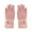 Pink, variant on Aueoeo Winter Gloves For Women Touched Screen Gloves Fashion Warm Fleece Lined Gloves With Straps Thermal Full Finger Bike Gloves Brown